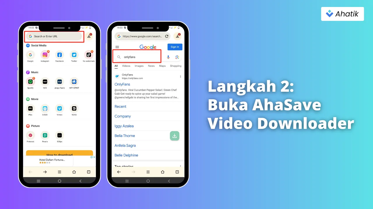Langkah 2_  Buka AhaSave Video Downloader - Ahatik
